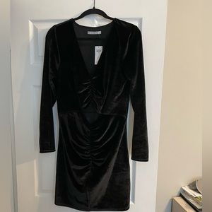 Abercrombie Black Velvet Mini Dress